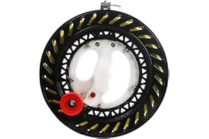 Kizh Kite Reel Winder, Kite Line Winder Winding Reel Grip Wheel Handle with 1312ft String and Lock Function Professional Outdoor Kites Accessories