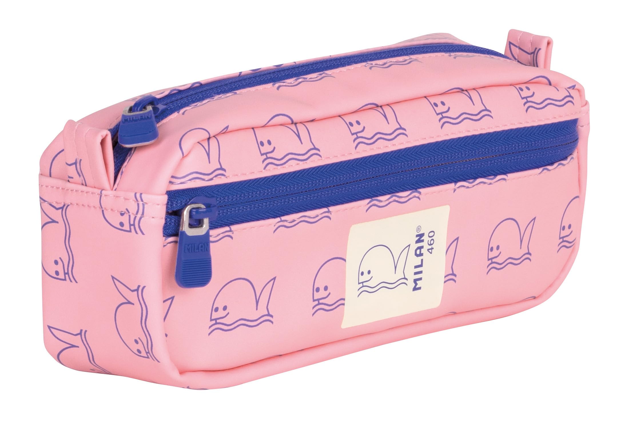 MILAN® Rectangular Pencil case with 2 zips, 460 Since 1918, Pink
