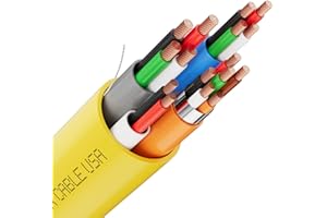 SYSTON CABLE TECHNOLOGY SYSTON Access Control Composite Cable - 18/4c+22/3pr OAS+22/2c+22/4c, CMP/CL3P/FT6, Stranded Copper Conductors, OSDP & Wiegand Compatible for Lock Power, Card Reader, Door Contact, and Request to Exit