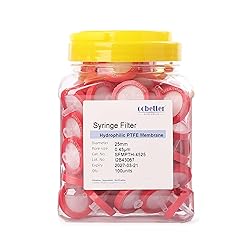 COBETTER 100 Pack Syringe Filter PTFE hydrophilic