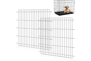 Tandefio 2 Pack Dog Crate Divider Panel for 48 Inch Crates - Adjustable Metal Pet Kennel Divider for Large, Medium & Small Dogs | Easy Installation & Secure Design (28 x 29.1 Inches)