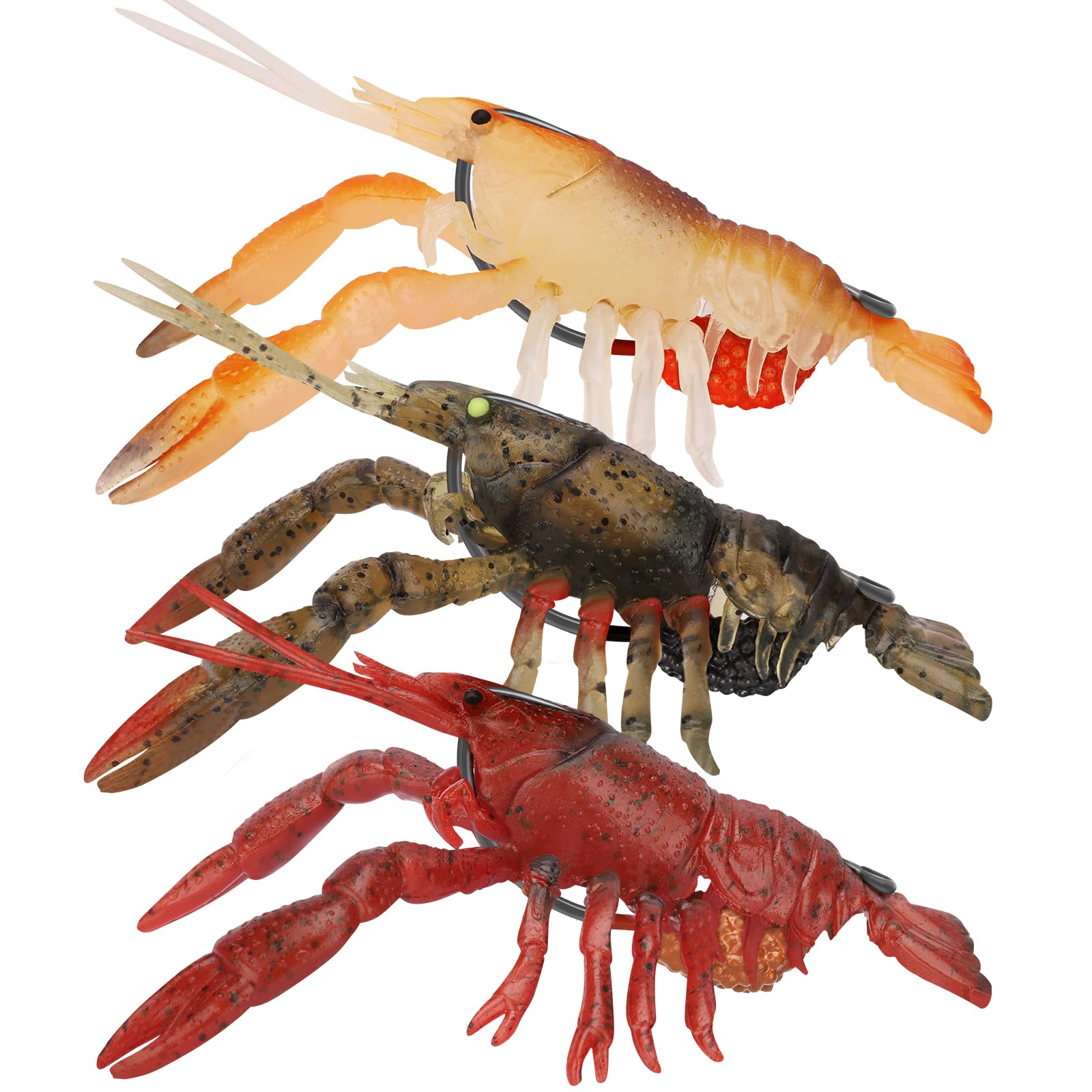 TRUSCEND Easy Catch Pre-Rigged Soft Fishing Lures, Super Durable TPE Swimbaits for More Bite, Well-Made Premium Fishing Gifts for Bass Pike Trout Perch, Saltwater Freshwater Baits Keep Separately — image 1