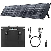 Ecosonique 200W Portable Solar Panel for Power Stations, Foldable & Lightweight with Kickstand, USB-C PD3.0 & USB-A QC3.0, MC