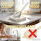 Anaeat Fine Mesh Strainers Stainless Steel Sifters 4.73 Inch Premium Colander view 5