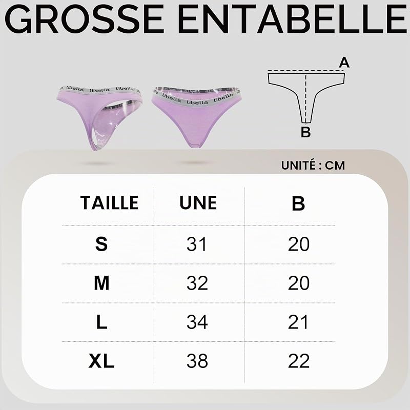 Strings Tanga Femme Coton Sexy Chic Culotte Stretch sous Vêtements Culottes Invisible Multipack Lot de 10 UN1-S — photo 7 sur 7