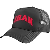 Iran College Style Sports Fan Trucker Hat with Adjustable Mesh Back