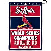 St. Louis Cardinals 11-Time Champions Double Sided Garden Flag