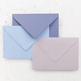 Clairefontaine 55722C Pack 20 Gummed Envelopes C5 16.2x22.9cm 120g Lavender Blue view 6