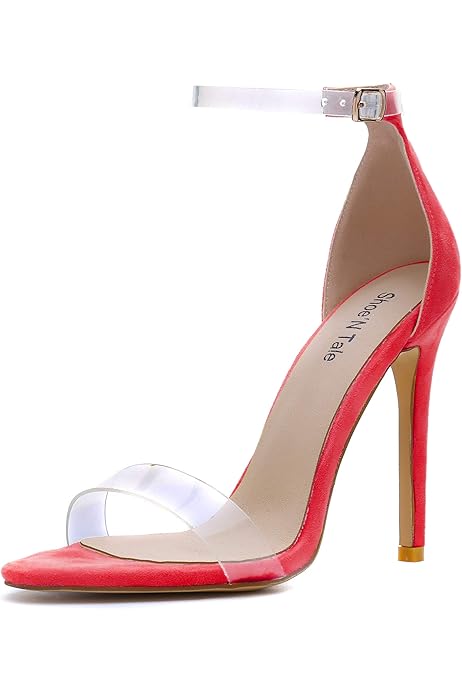 4 inch barely there heels