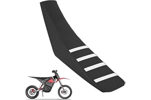 Silutrcn Seat Cover for Yozma IN10,White Stripe Non-Slip Motorcycle Cushion Cover for Electric Dirt Bike Ebike Yozma in 10-Wh
