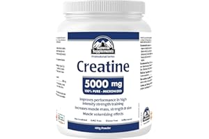 PURE Creatine 100% Micronized - Micronized Creatine Monohydrate for Men & Women - Unflavoured, GMO Free, Non irradiated, Glut