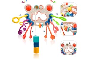 Yrissmiss Montessori Sensory Toys for 1+ Year Old Girls Boys for Toddlers 1-3 Autistic Children,Pull String Baby Toys 6 to 12 Months For Age 1-2｜Infant Toys Gifts for 1+ Year Old Girls