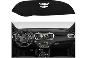 SPEEDWOW Dashboard Dash Board Cover Mat Carpet Compatible with Sorento 2016-2020 Dashboard Mat Covers Internal Accessories Black