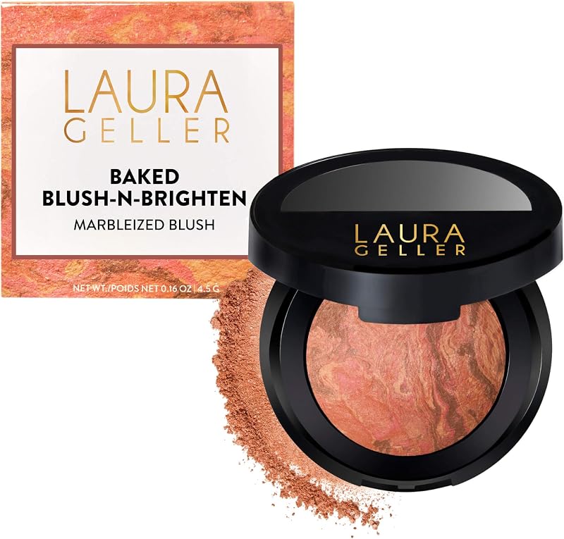 Laura Geller New York Baked Blush-n-Brighten Marbleized Blush Beachy Horizon 105