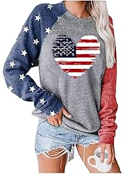 USA Sweatshirt American Flag Shirt Women USA