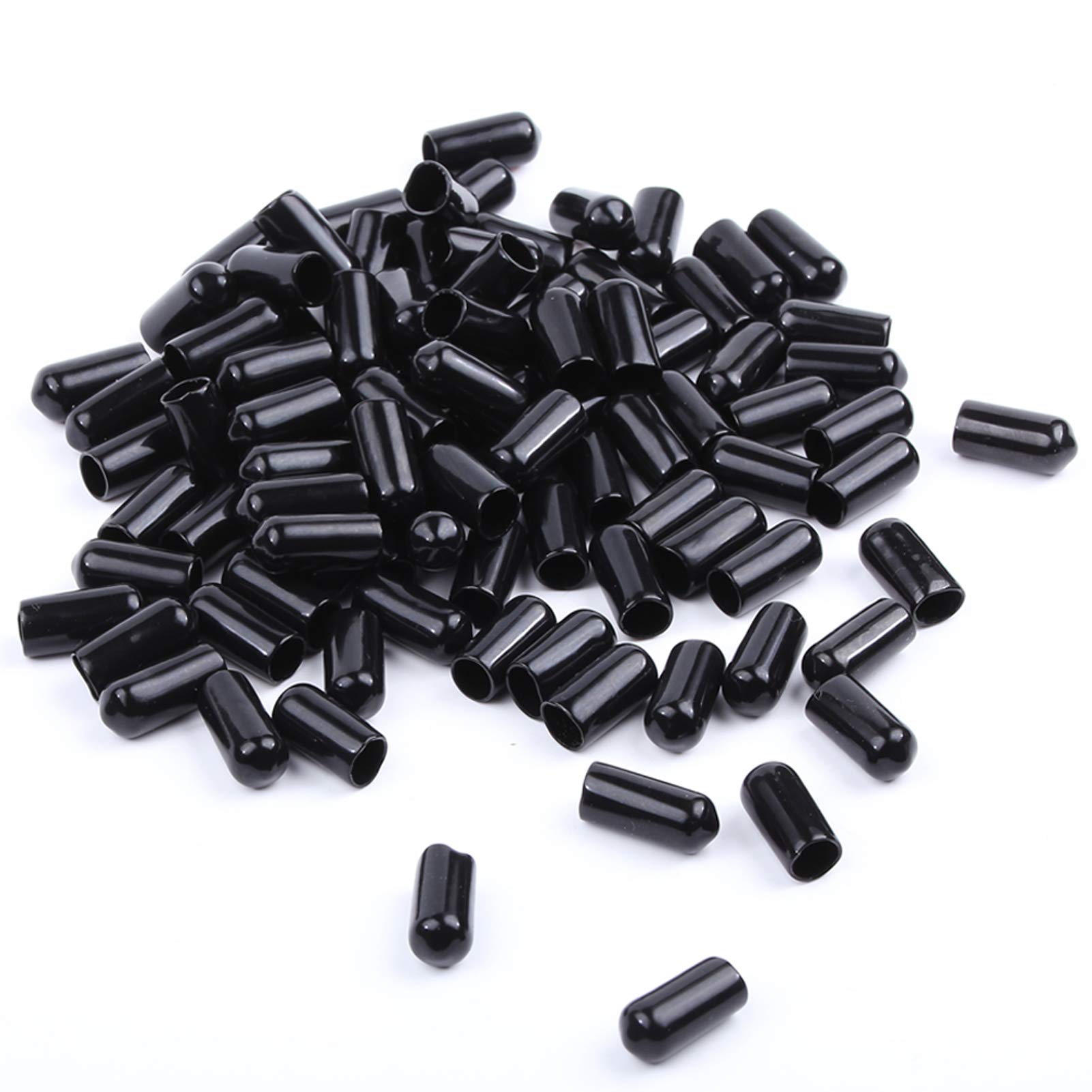 100 Pcs Pourers Dust Covers Olive Oil Liquor Bottle Pour Spout Cover Rubber Caps (Not Include the Spout)