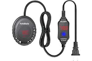 YukiHalu Compact Submersible Aquarium Heater, Mini Fish Tank Heater 50W/100W, External Temperature Controller, Used for 1-20 Gallon (50W(2-8 gallons))