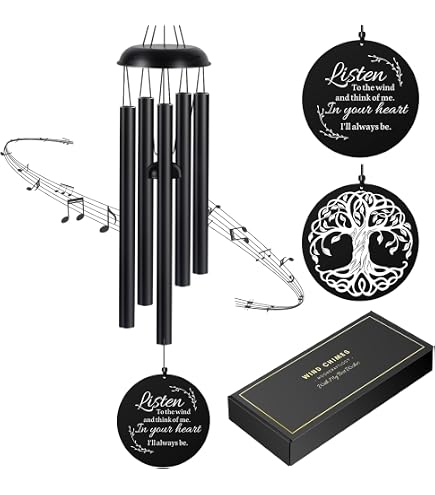 Carillon éolien Colibri MONYAO - Cadeau De Retraite Original - Longueur 54 Cm - En Acier Et Aluminium - Avec Carte "Happy Retirement"