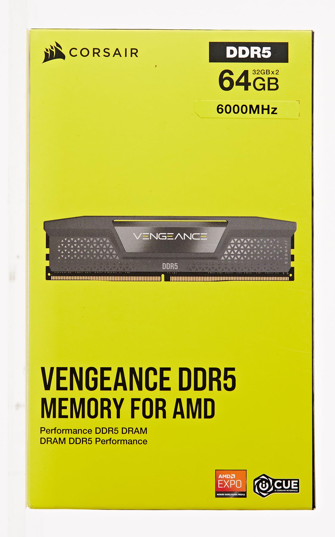 Corsair VENGEANCE DDR5 64GB (2x32GB) DDR5 6000MHz CL30 AMD EXPO Intel XMP iCUE Compatible Computer Memory – Gray (CMK64GX5M2B6000Z30)