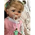KOKOMANDY Lifelike Reborn Baby Dolls Girl Silicone Full Body 22 Inch 55cm Real Reborn Girl Baby Waterproof Bath Cuter Toddler Doll Gifts