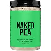 NAKED Pea - Pea Protein Isolate - Plant Based, Vegetarian &amp; Vegan Protein. NSF Certified, Easy to Digest, Non-GMO, No Lactose, No Soy and Gluten Free - 15 Servings