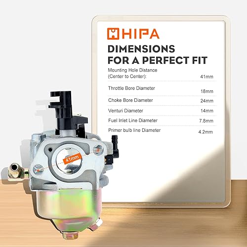 Hipa Storm 2620 2410 208cc Carburetor Kit for Troy Bilt Storm 2620