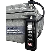 LAFENLIN TSA Approved Firearm Travel Case Locks, Gun Case Hard Pistol Cases Lock Gun Carrying Case Lock, Cut-Proof Case TSA Padlocks for Rifles/Revolver/Handgun/Camera Hard Cases