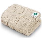 Luciphia Small Dog Blanket Washable Pet Bed Cover Soft Fluffy Puppy Blanket with Premium Fleece 300GSM Cozy Calming Cat Blankets for Indoor Cats Beige 30x20 inch