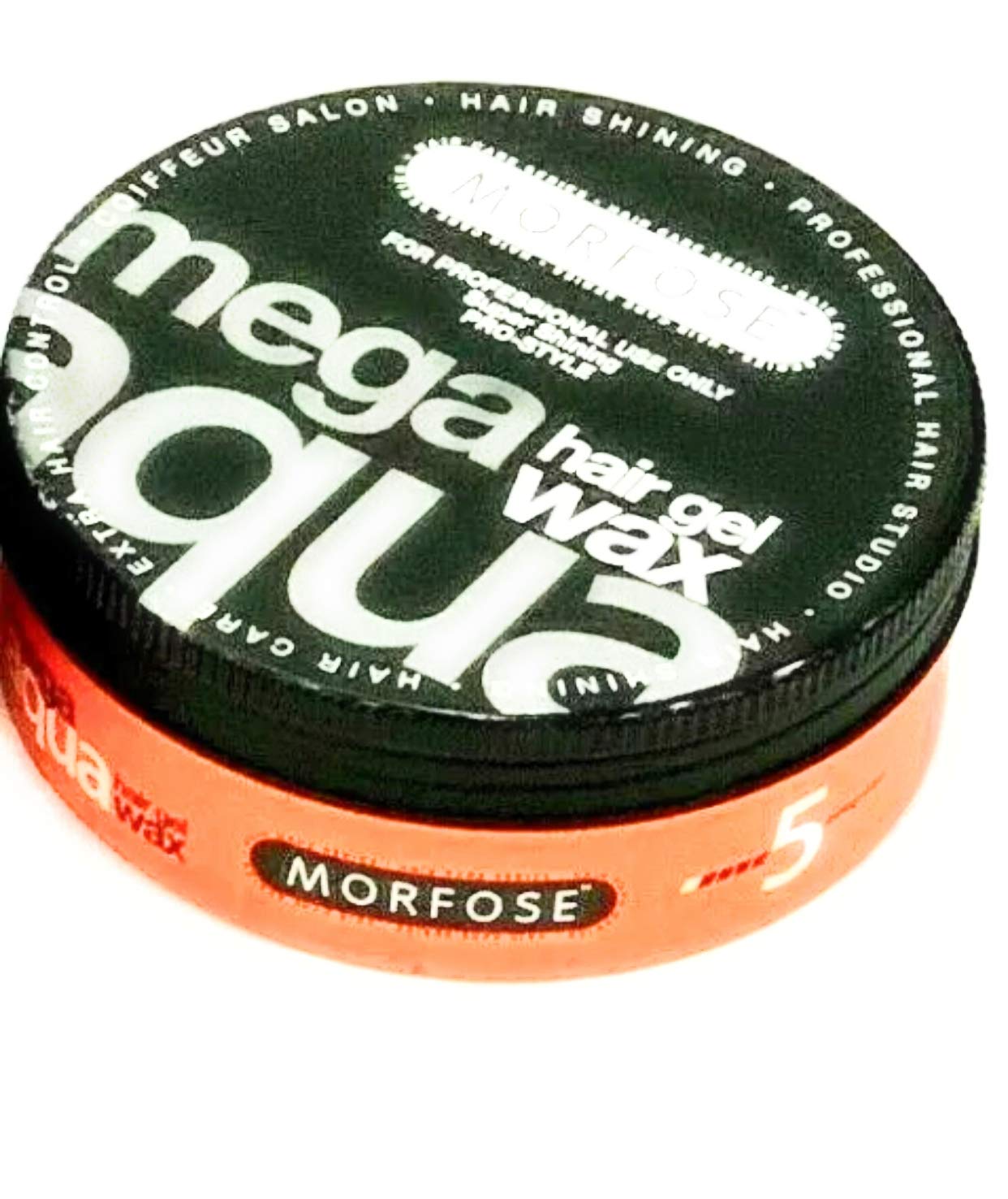 Morfose Aqua Hair Gel Wax - Shine Look, Edge Control,Ultra Hold for Men & Women, Developed by Barbers - Hair Gel, Hair Wax, Hair Powder, Pomade & Clay for Styling (150 ml, Mega Aqua)