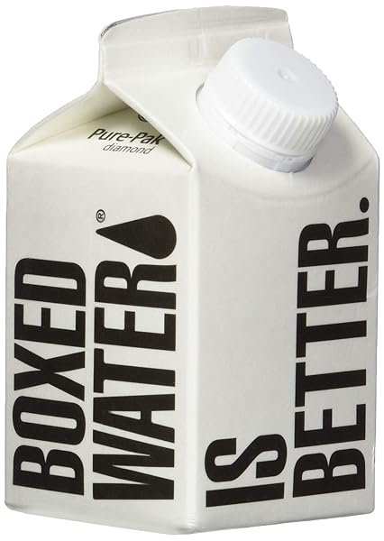 BOXED WATER 8.5 OZ. (SINGLE UNIT) – PURIFIED DRINKING WATER PLANT-BASED CARTONS, 100% RECYCLABLE, BPA-FREE, REFILLABLE CARTONS, SUSTAINABLE ALTERNATIVE