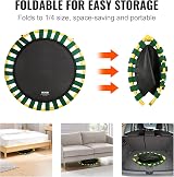 VEVOR 3FT Kids Trampoline Toddler Foldable Mini Baby Trampoline Foam Handle 3+ view 5