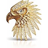 Eagle Head Brooch Bold Pin Charm Jewelry Gift for Women Men Teens Patriotic Accessory Trendy Statement Piece for Nature and Freedom Lovers