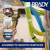 Brady BradyGrip M210/M211 Print-on Hook Material 6.35mm x 6.40m Black on White view 6