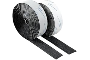 Hook and Loop Tape, Self Sticky Adhesive Heavy Duty Strips Fastener,Made of 3M Tape, Interlocking Tape for Window Fixing, Pho
