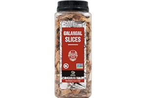 Soeos Galangal Slices 6 Ounces, Non-GMO Verified, Kosher, Great Galangal - Alpinia Galanga, Perfect for Tom Yum and Tom Kha Soups, Authentic Product of Vietnam, Sliced Dried Galangal Root, 6oz.