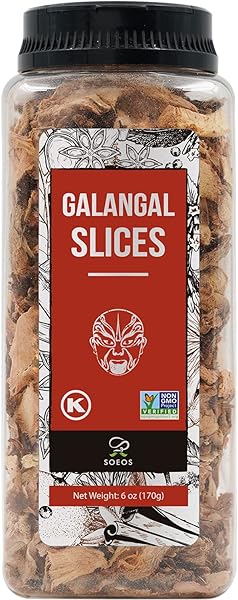 SOEOS GALANGAL SLICES 6 OUNCES, NON-GMO VERIFIED, KOSHER,...