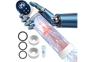 Penis Pump Sex Toys for Men - Electric Penis Pump Male Masturbator Male Sex Toys, 2 in 1 Automatic Dick Pump Masturbator with