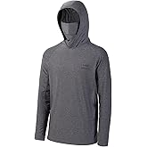BASSDASH UPF 50+ Men’s Long Sleeve Fishing Shirt with Mask UV Neck Gaiter Hoodie