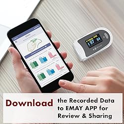 EMAY Sleep Oxygen Monitor with Built-in Recording