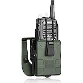 Paddle Holster for Motorola APX/XTS/HT, Kenwood TK/Hytera PD Series Radios – Radio Holder with Index Finger Release, Adjustable Cant, Right Handed, OWB Carry, Green