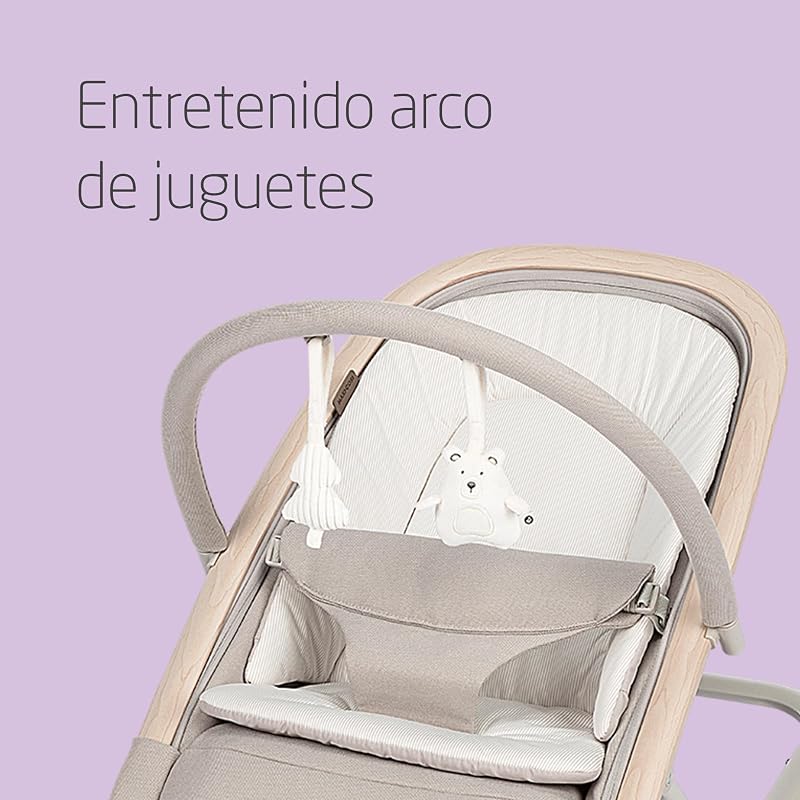 Kori Hamaca Bebé 2 en 1, Arco de Juegos, 0-15 kg, Classic Beige
