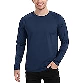 Cavva Mens Thermal Long Sleeve Shirts Base Layer Midweight Fleece Lined Undershirt Warm Athletic Workout Tops