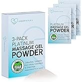 Premium Massage Gel Powder (Pack of 3) | 5g Travel Sachet Makes 500ml/ 16.9 fl oz | Made in Japan | Paraben & Glycerine Free