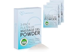 EROTICGEL 3 x Premium Nuru Massage Gel Powder | 5g Travel Sachet Makes 500ml/ 16.9 fl oz | Made in Japan Paraben & Glycerine Free