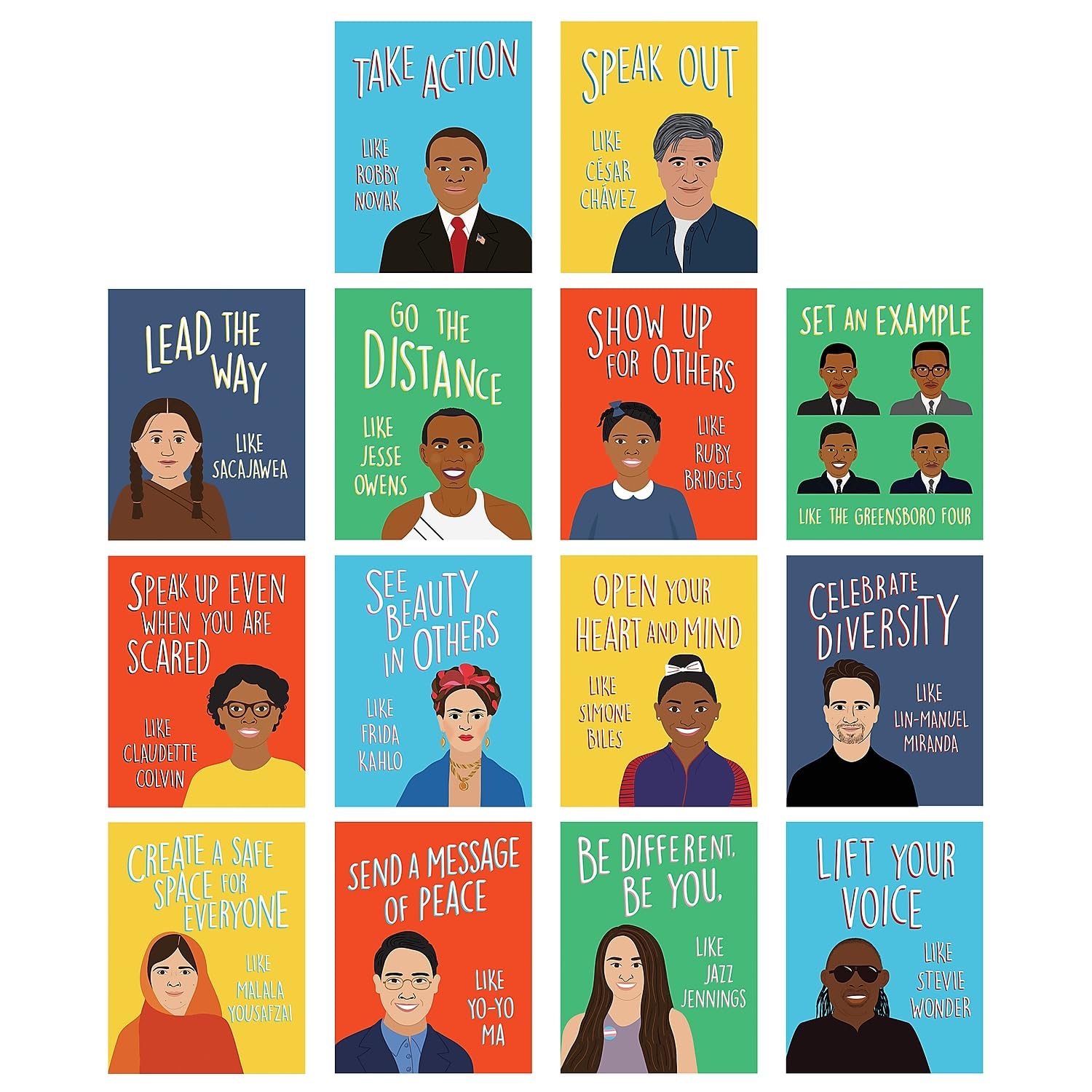 Carson Dellosa 14-Piece Be an Ally Like Me Posters, Motivational 8.5