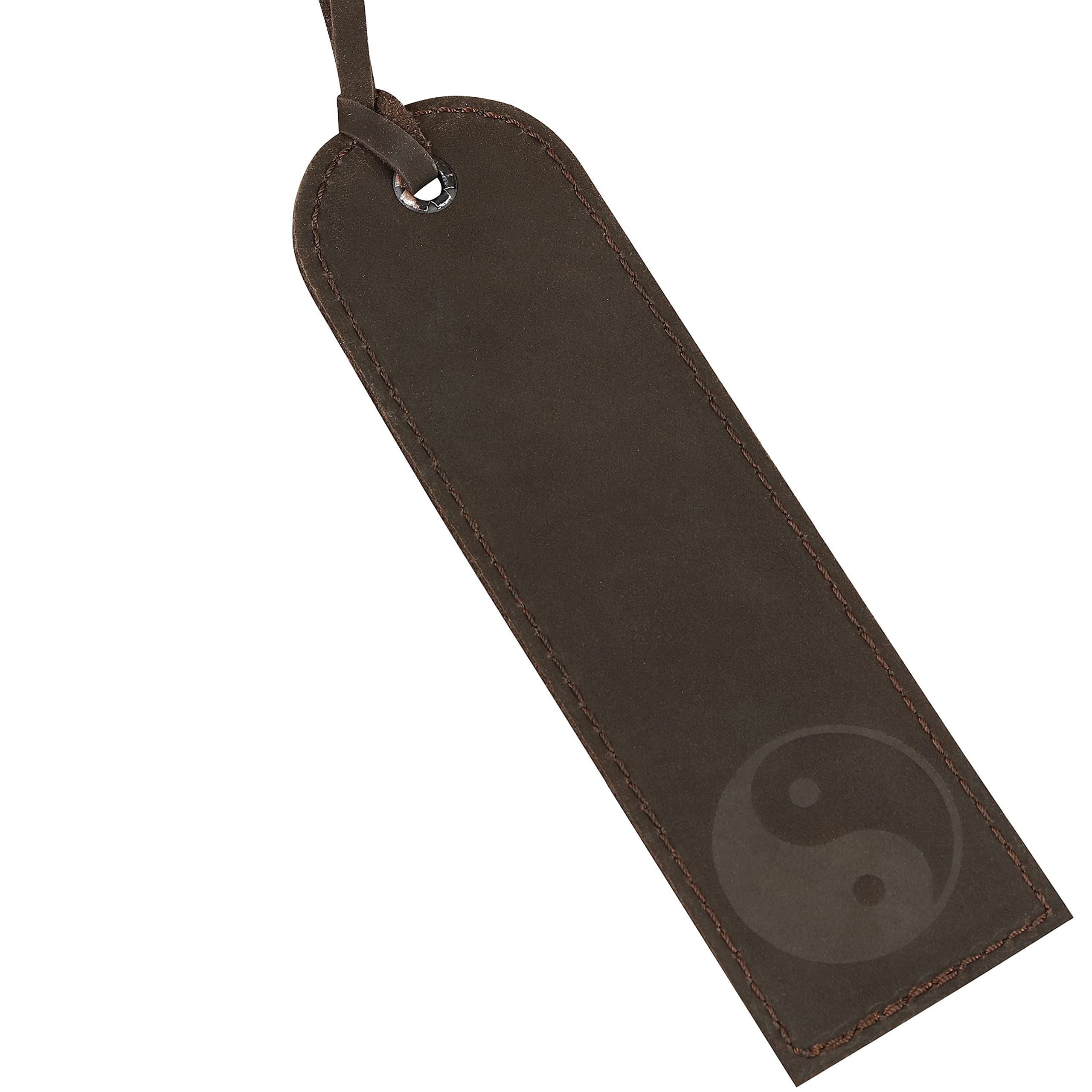 Leather Bookmark Handmade - Genuine Leather Bookmarks for Women and Men - Perfect Gift for Bookworms and Readers (Yin Yang)