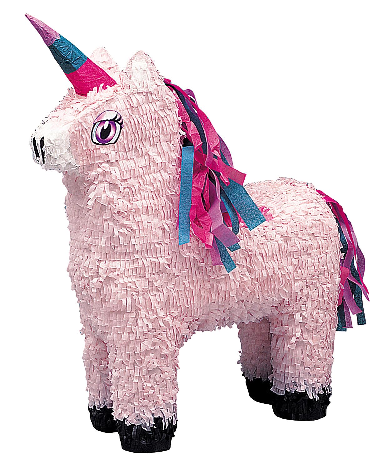 Multicolor Unicorn Pinata (55cm x 34cm) 1 Piece - Colorful Party Fun for All Ages, Perfect Celebration Accessory
