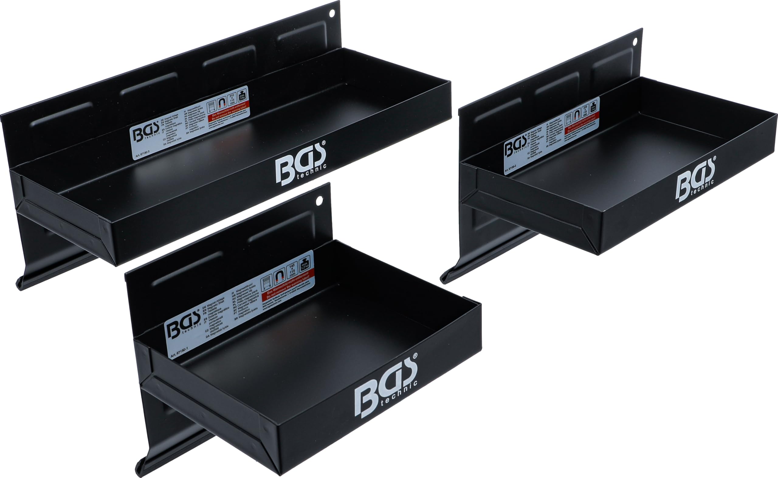 BGS 67150 | Magnetic Shell Set | 150 / 210 / 310 mm | 3 pcs.