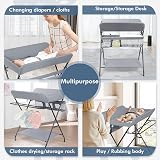 iropro 4-in-1 Baby Changing Table Foldable with Storage 80x60x110 cm view 6