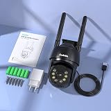 Codnida 5MP Outdoor WiFi Security Camera 2.4/5GHz PTZ 360° AI Tracking view 9